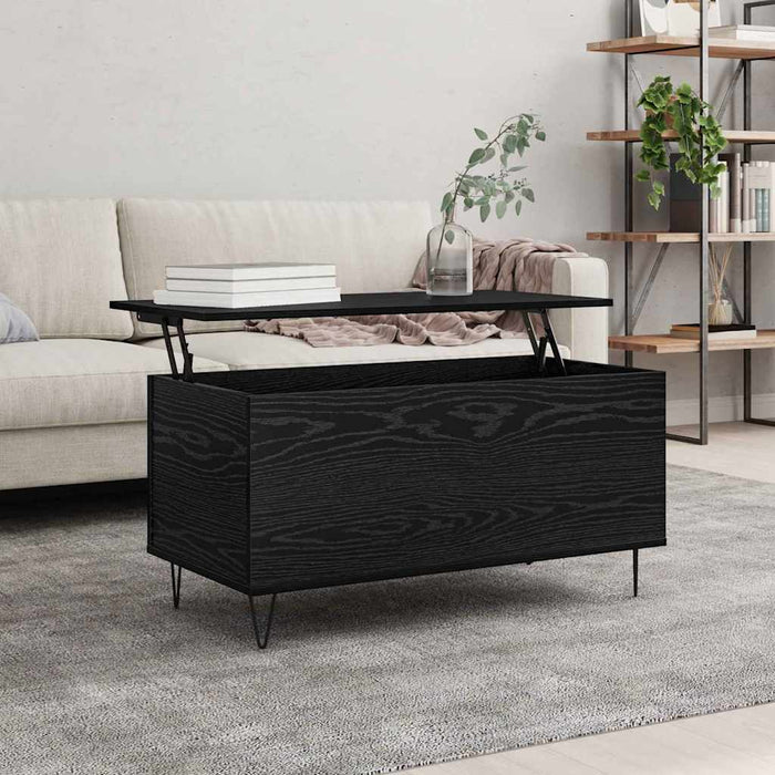 Masă de cafea Stejar negru 90 x 44.5 x 45 cm Lemn compozit - WALTI WALTI