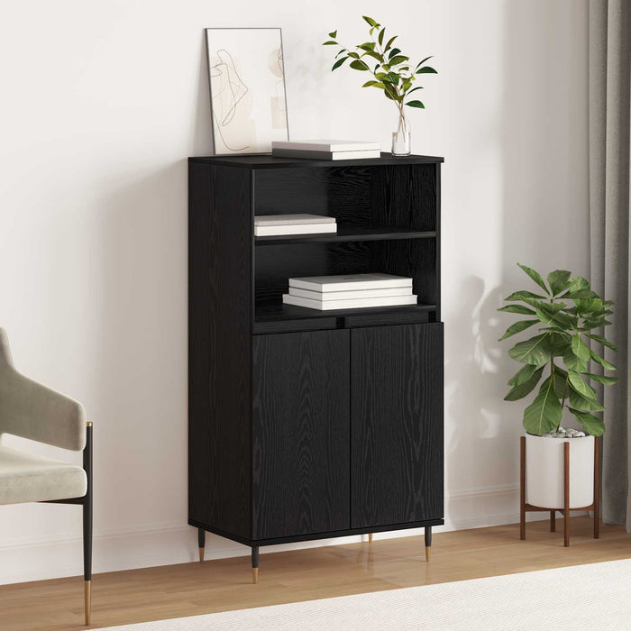 Bufet Negru 60 x 36 x 110 cm Lemn compozit - WALTI WALTI