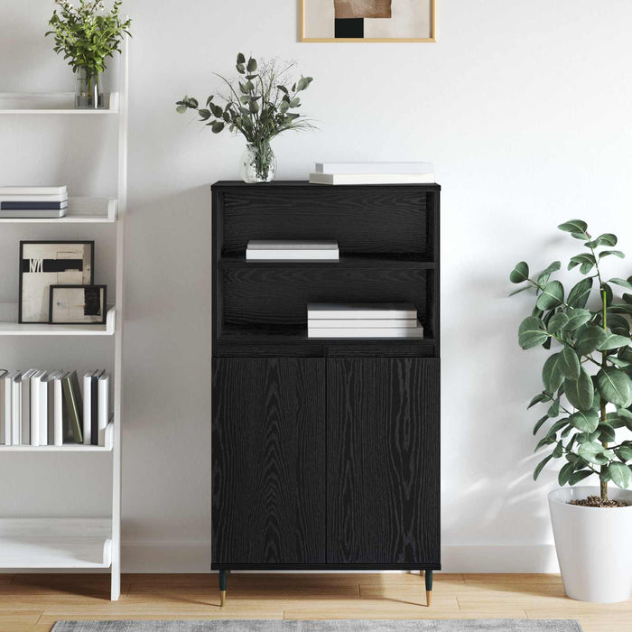 Bufet Negru 60 x 36 x 110 cm Lemn compozit - WALTI WALTI