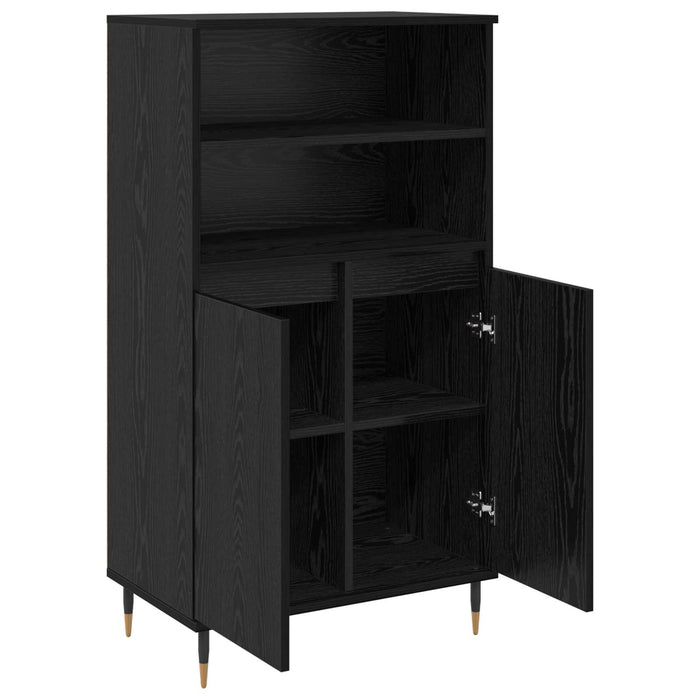 Bufet Negru 60 x 36 x 110 cm Lemn compozit - WALTI WALTI
