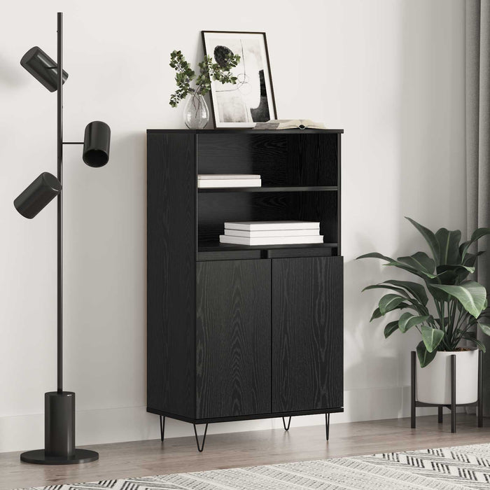 Bufet Negru 60 x 36 x 110 cm Lemn compozit - WALTI WALTI