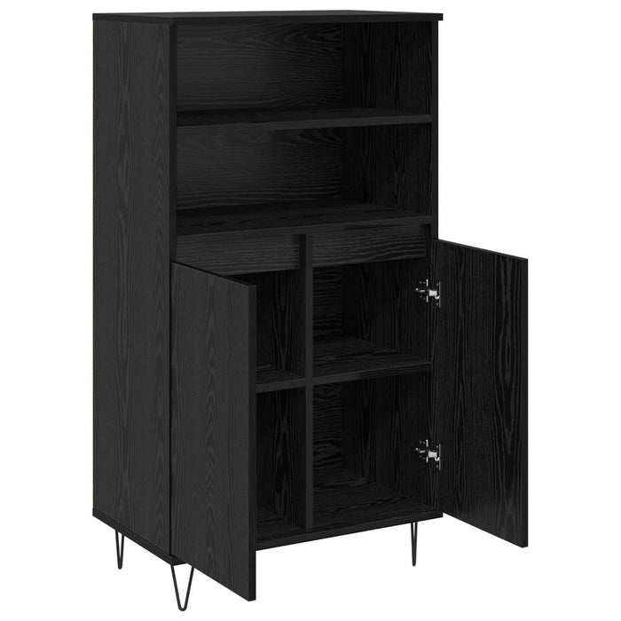 Bufet Negru 60 x 36 x 110 cm Lemn compozit - WALTI WALTI