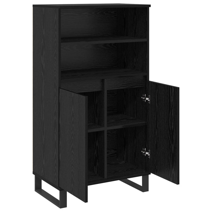 Bufet Negru 60 x 36 x 110 cm Lemn compozit - WALTI WALTI