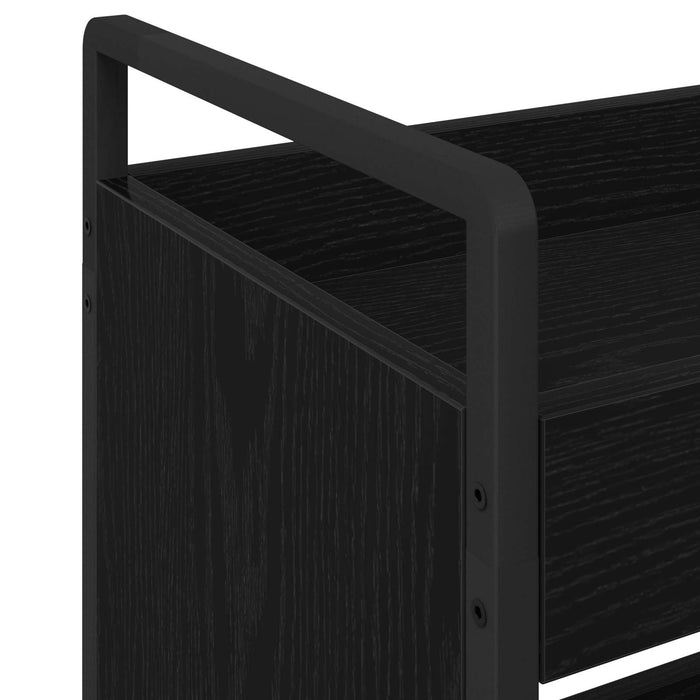 Troler de Bucătărie Stejar Negru 70 x 30 x 82 cm Lemn compozit - WALTI WALTI