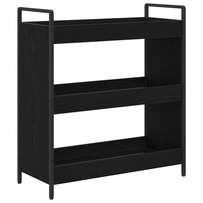 Troler de Bucătărie Stejar Negru 70 x 30 x 82 cm Lemn compozit - WALTI WALTI