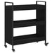 Troler de Bucătărie Stejar Negru 70 x 30 x 82 cm Lemn compozit - WALTI WALTI
