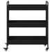 Troler de Bucătărie Stejar Negru 70 x 30 x 82 cm Lemn compozit - WALTI WALTI
