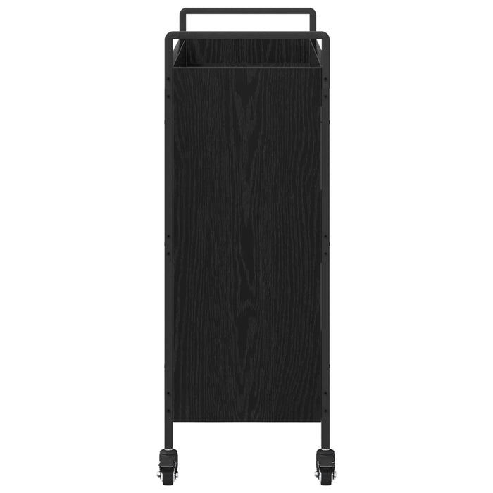 Troler de Bucătărie Stejar Negru 70 x 30 x 82 cm Lemn compozit - WALTI WALTI