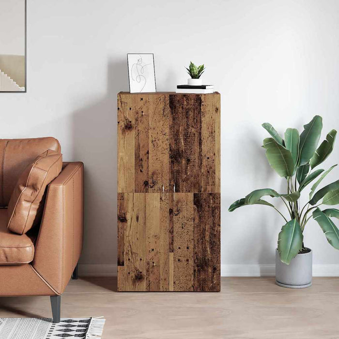 Dulap de birou Stejar Negru 60 x 32 x 115 cm Lemn compozit - WALTI WALTI