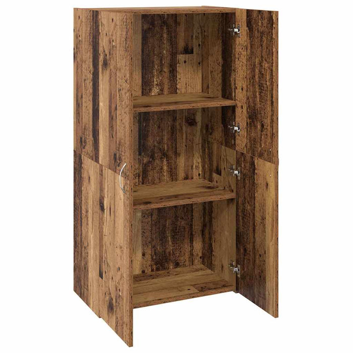 Dulap de birou Stejar Negru 60 x 32 x 115 cm Lemn compozit - WALTI WALTI