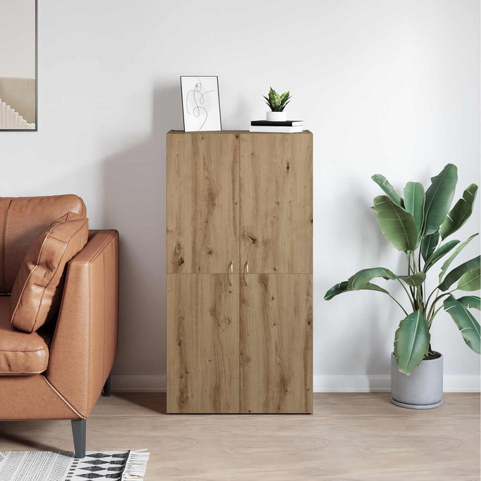 Dulap de birou Stejar Artizanal 60 x 32 x 115 cm Lemn compozit - WALTI WALTI
