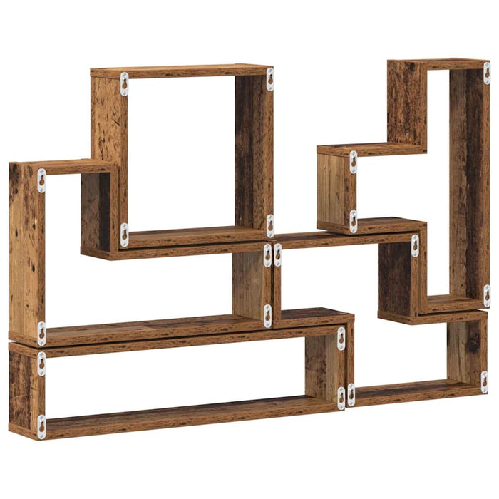 Raft de perete Pe perete Lemn vechi 96 x 12 x 64 cm - WALTI WALTI