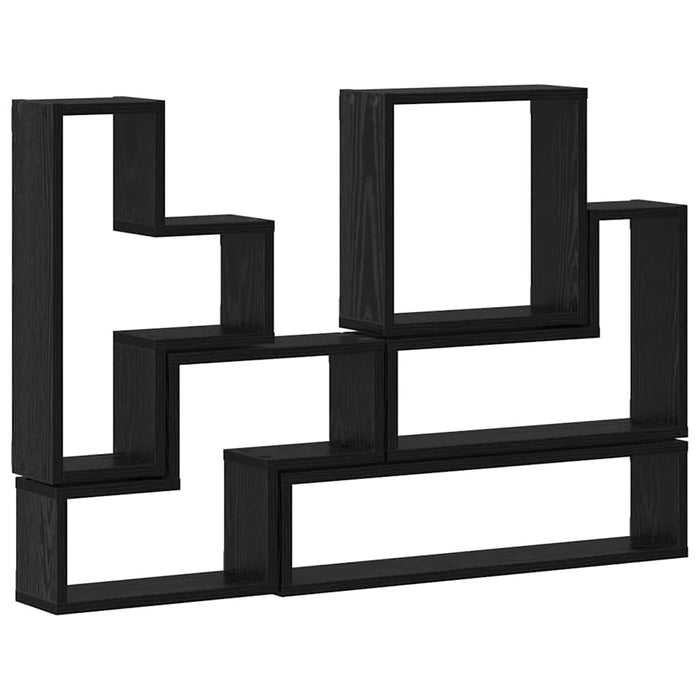 Cubo de perete Stejar negru 96 x 12 x 64 cm Lemn compozit - WALTI WALTI