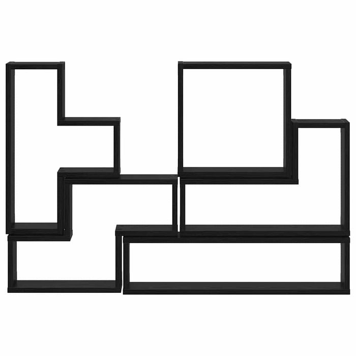 Cubo de perete Stejar negru 96 x 12 x 64 cm Lemn compozit - WALTI WALTI