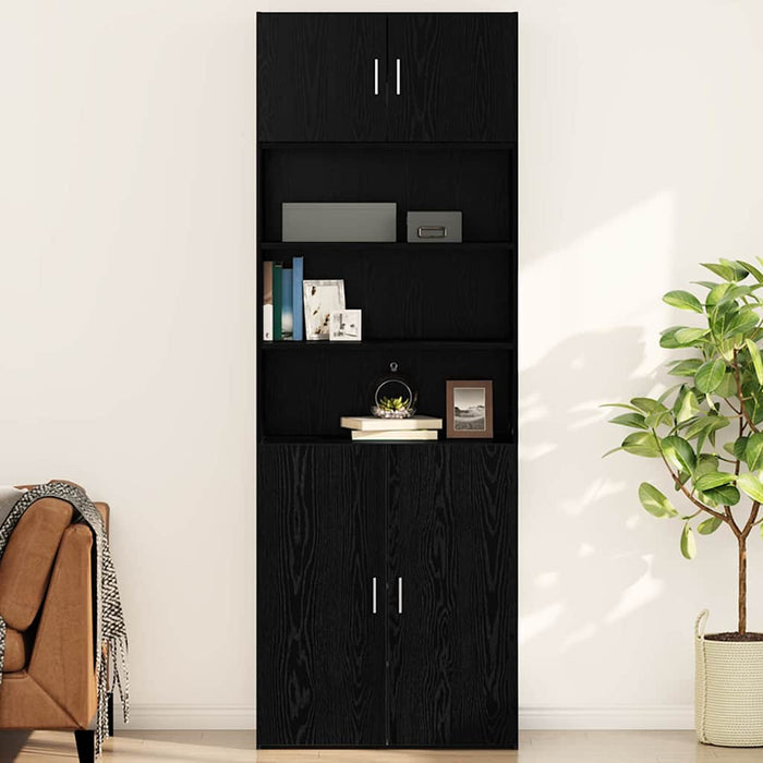 Dulap de perete Stejar negru 80 x 42.5 x 40 cm Lemn compozit - WALTI WALTI
