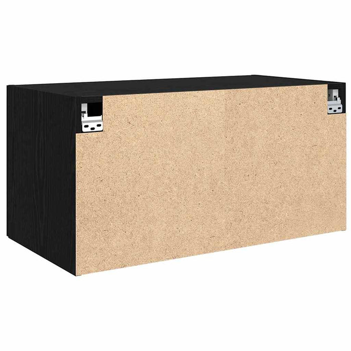Dulap de perete Stejar negru 80 x 42.5 x 40 cm Lemn compozit - WALTI WALTI