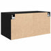 Dulap de perete Stejar negru 80 x 42.5 x 40 cm Lemn compozit - WALTI WALTI