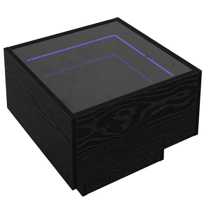 Masă de cafea Stejar negru 40 x 40 x 30 cm Lemn compozit - WALTI WALTI