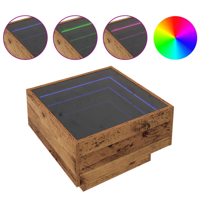 Masă de cafea Lemn vechi 50 x 50 x 30 cm Lemn compozit - WALTI WALTI