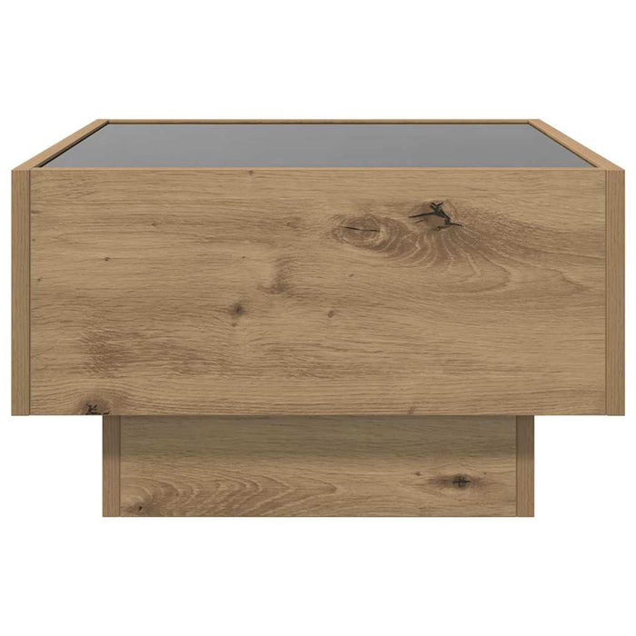 Masă de cafea stejar artizanal 50 x 50 x 30 cm Lemn compozit - WALTI WALTI