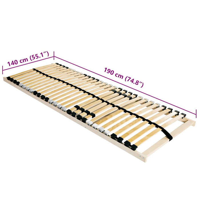 Pat cu lamele Maro 140 x 190 cm Lemn de fag masiv - WALTI WALTI