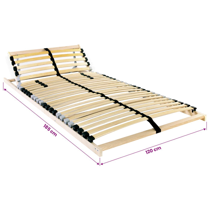 Bază cu lamele Manual Maro 120 x 190 cm Lemn de fag masiv WALTI