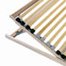 Pat cu lamele cu headboard Maro 90 x 190 cm Lemn de fag masiv - WALTI WALTI