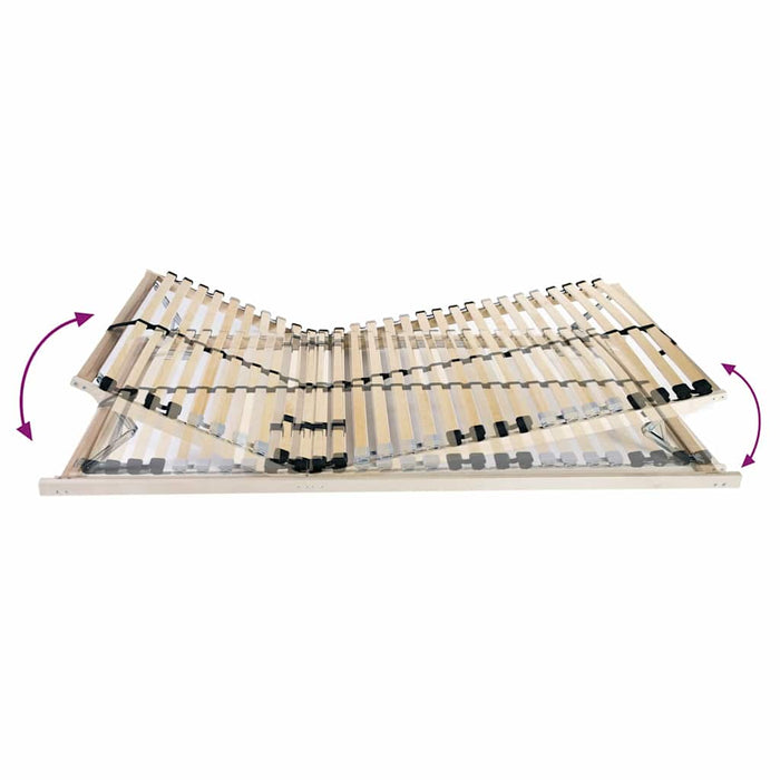 Bază cu lamele Manual Maro 140 x 190 cm Lemn de fag masiv - WALTI WALTI