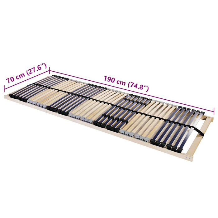 Bază cu lamele Maro 70 x 190 cm Lemn de fag masiv - WALTI WALTI
