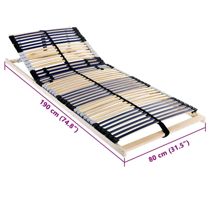 Bază cu lamele Maro 80 x 190 cm Lemn de fag masiv - WALTI WALTI