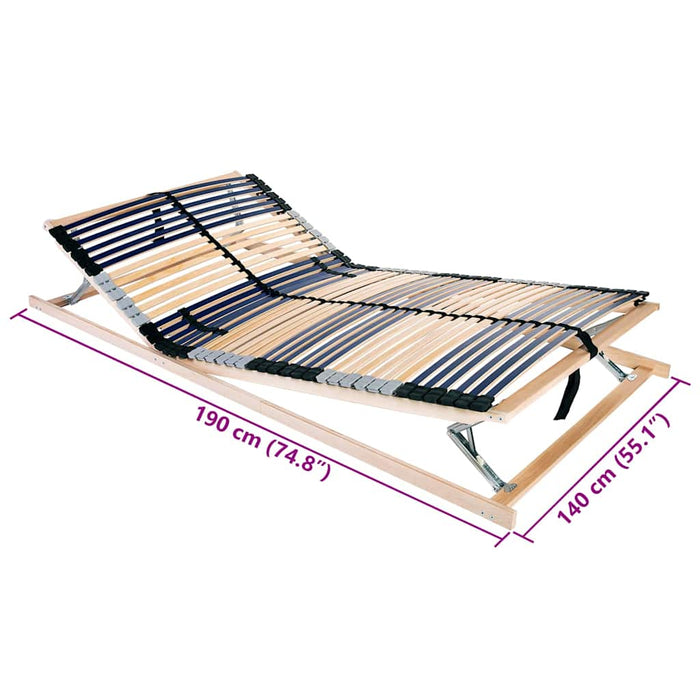 Bază cu lamele Maro 140 x 190 cm Lemn de fag masiv - WALTI WALTI