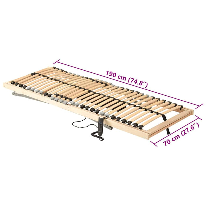 Bază cu lamele Maro 70 x 190 cm Lemn de fag masiv - WALTI WALTI