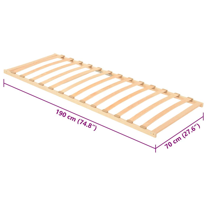 Bază cu lamele Maro 70 x 190 cm Lemn de fag masiv - WALTI WALTI