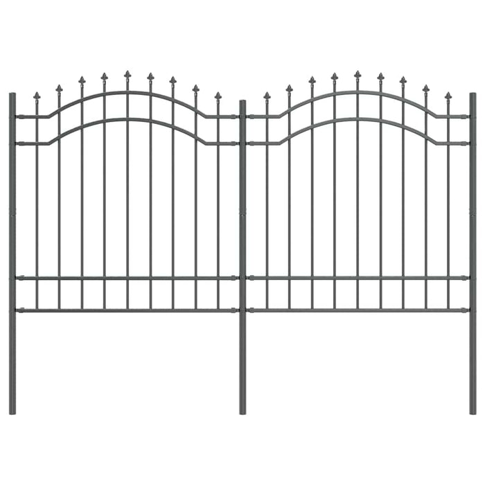 Gard de Grădină Woerden Gri 240 x 165 cm Oțel vopsit în pulbere WALTI