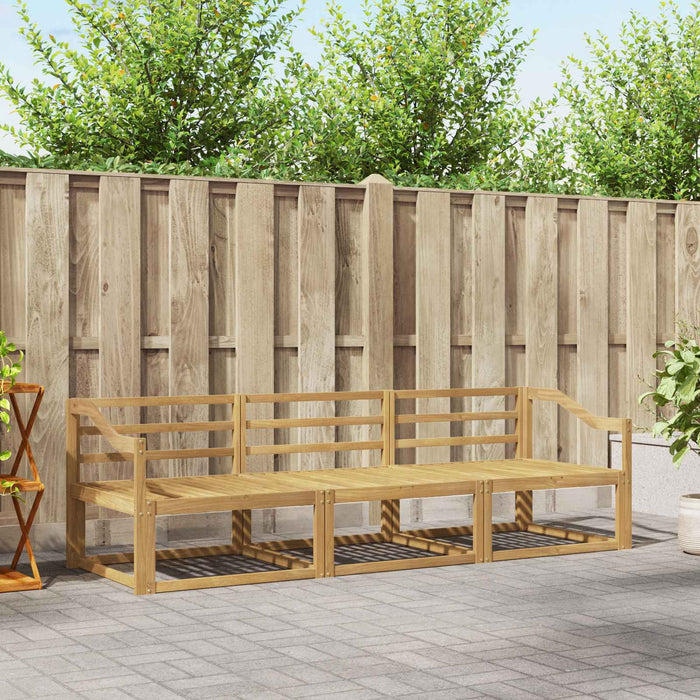 Set de canapele de exterior 3 pcs Alb 245,5 x 83 x 73 cm WALTI