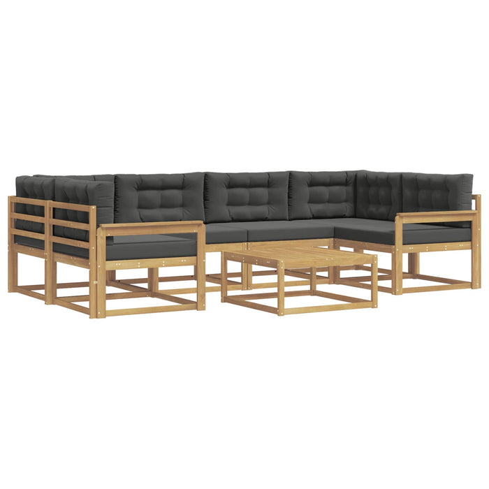Set de canapele de exterior cu pernă 5 pcs Alb și antracit WALTI