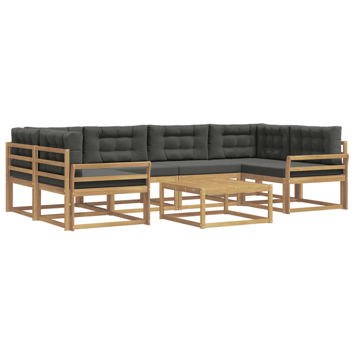 Set de canapele de exterior cu pernă 5 pcs Alb și antracit WALTI