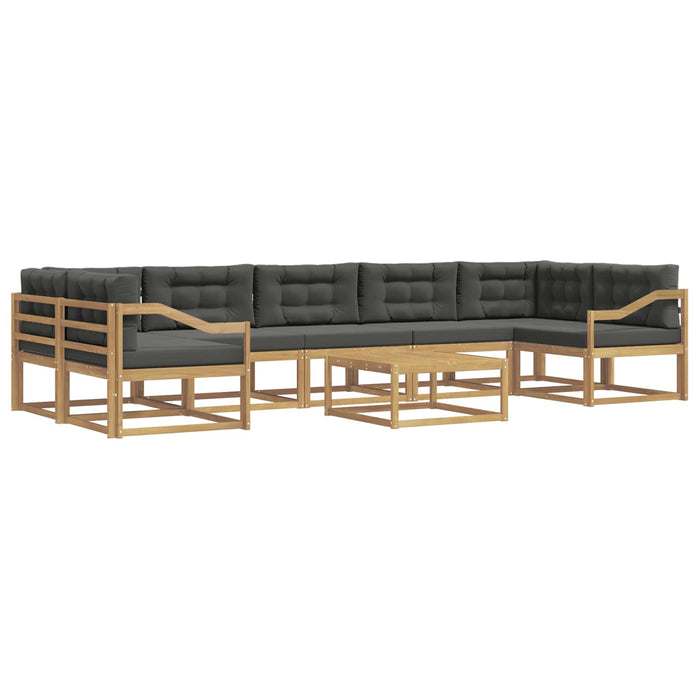 Set de canapele de exterior cu pernă 6 pcs Alb și antracit WALTI