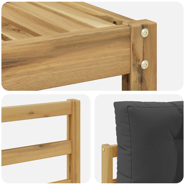 Set de canapele de exterior 9 pcs Alb și antracit WALTI