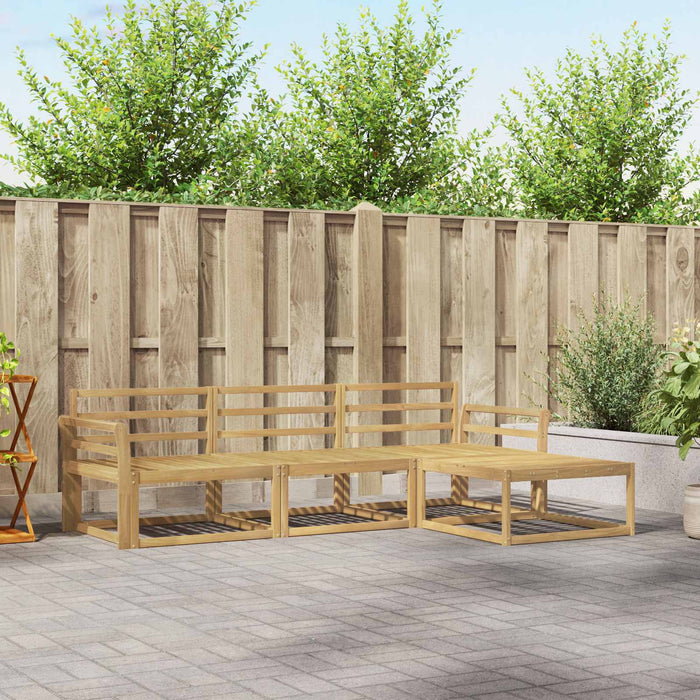 Set de canapele de exterior 4 pcs Alb 254 x 162,5 x 73 cm WALTI