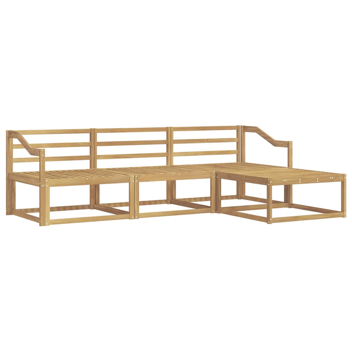 Set de canapele de exterior 4 pcs Alb 245,5 x 162,5 x 73 cm WALTI