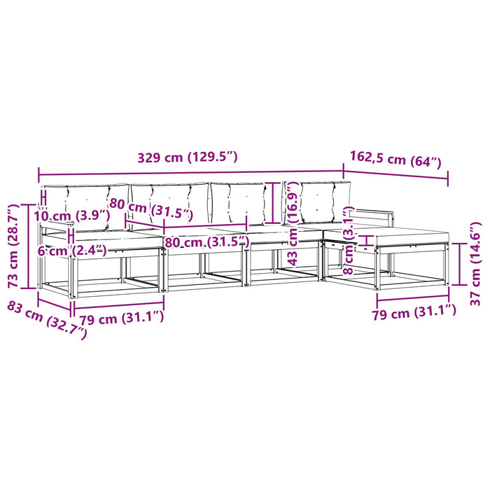 Set de canapele de exterior 4 pcs Alb și gri deschis Poliester WALTI