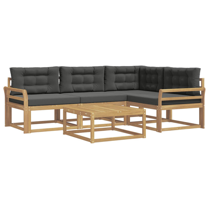 Set de canapele de exterior 5 pcs Alb și antracit WALTI