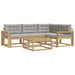 Set de canapele de exterior 5 pcs Alb și gri deschis - WALTI WALTI
