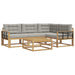 Set de canapele de exterior 5 pcs Alb și gri deschis - WALTI WALTI