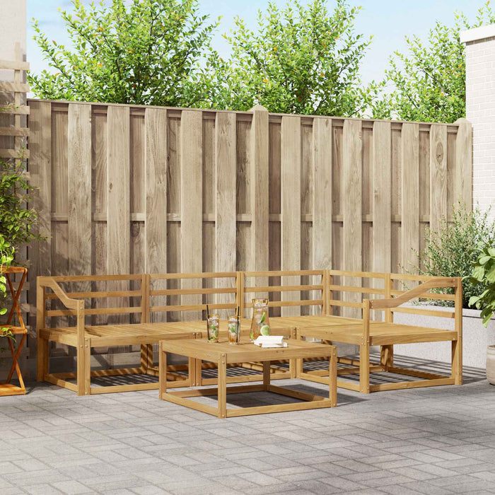 Set de canapele de exterior 5 pcs Alb 79 x 79 x 37 cm WALTI