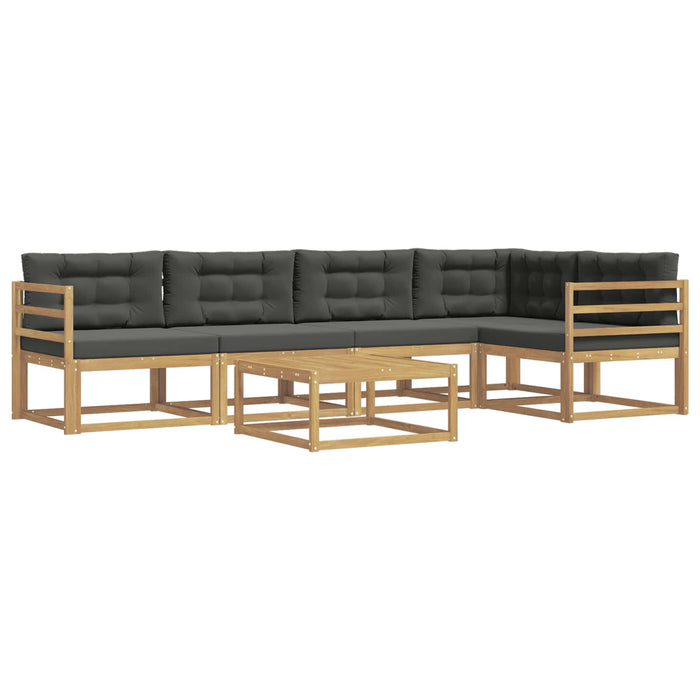 Set de canapele de exterior 6 pcs Alb și antracit WALTI