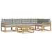 Set de canapele de exterior 6 pcs Alb și gri deschis - WALTI WALTI