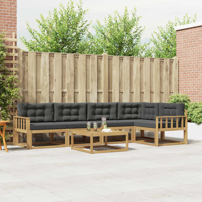 Set de canapele de exterior 6 pcs Alb și antracit WALTI