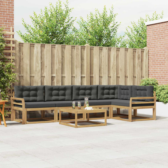 Set de canapele de exterior 6 pcs Alb și antracit WALTI
